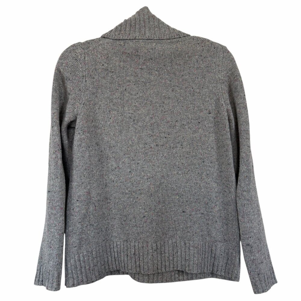 J. Crew Gray Donegal Speckled Lambswool Knit Turtleneck Sweater‎ S Small - Picture 3 of 8